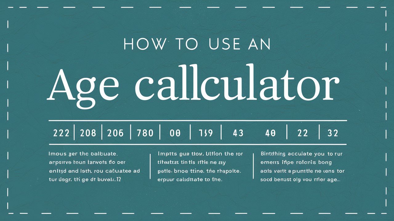 Read more about the article How to Use an Age Calculator: A Step-by-Step Guide